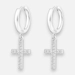 Argolla Huggie Cruz Circones 12 mm