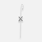 Aro Pasador Cuff X Circones Ónix Valor Por Unidad