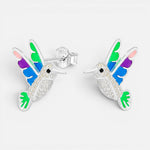 Aro Colibrí Esmaltado Multicolor Circones