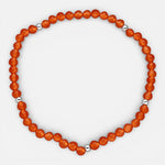 Pulsera Elástica Cristales Naranja