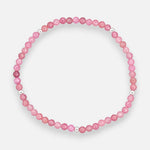 Pulsera Elastica Cristales Rosados