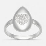 Anillo Gota Chunky Corazón Circones