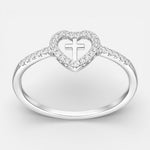 Anillo Corazón Cruz Circones
