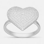 Anillo Corazón Circones Pavé