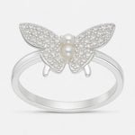 Anillo Mariposa Circones Perlas