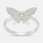 Anillo Mariposa Circones Perlas