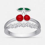 Anillo Cereza Esmaltada Circones 15