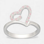 Anillo Corazón Circones Rosa Francia