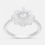 Anillo Flor Circón