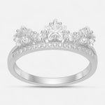 Anillo Corona Estrellas Circones