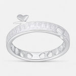 Anillo Mariposas Corazones Circones Baguette