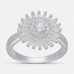 Anillo Girasol Circones Pavé