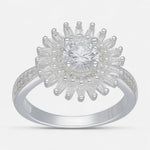Anillo Girasol Circones Pavé