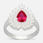 Anillo Gota Circones Rubí