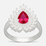 Anillo Gota Circones Rubí