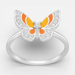 Anillo Mariposa Esmaltada Multicolor Circones