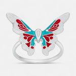 Anillo Mariposa Esmaltada