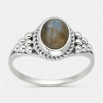 Anillo Ovalado Labradorita