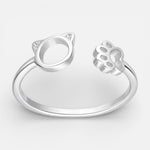 Anillo Ajustable Gatito Patita Circones
