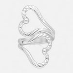 Anillo Ajustable Corazones Facetados