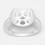 Anillo Fases Lunares Mariposa