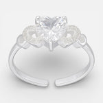 Anillo Midi Corazón Circones