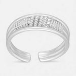 Anillo Midi 3 Líneas Nudo