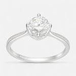 Anillo Solitario Moissanita y Circones