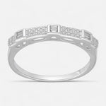 Anillo Cintillo Circones Baguette