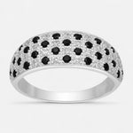 Anillo Cintillo Circones Ónix