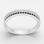 Anillo Cintillo Circones Ónix