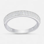 Anillo Cintillo Circones Baguette
