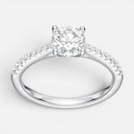 Anillo Solitario Moissanita y Circones
