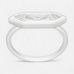 Anillo Péndulo Circón Baguette