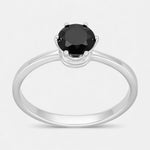 Anillo Circón Ónix Solitario