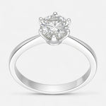 Anillo Solitario Moissanita