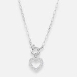 Collar Broche Timón Corazón Circones