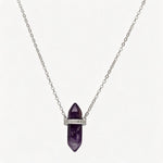 Collar Cuarzo Amatista Circones
