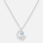 Collar Media Luna Astronauta Piedra Luna