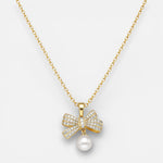 Collar Lazo Coquette Perla Circones