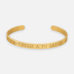 Esclava Para Grabar Bañada en Oro