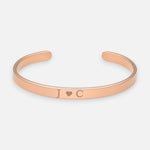 Esclava Para Grabar Bañada en Oro Rosado