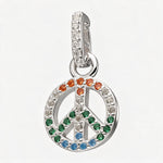 Colgante Símbolo Amor y Paz Circones Multicolor