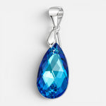 Colgante Gota Hecho con Cristal Swarovski® Azul