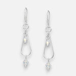 Aro Gota Cristales Hecho con Swarovski® Tornasol