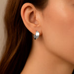 Argolla Huggie Serpiente 12 mm