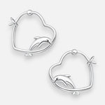 Argolla Corazón Delfín 16x19 mm