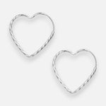 Argolla Corazón Facetado 29x28 mm