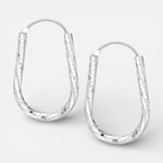 Argolla Ovalada Entorchada 21x14 mm