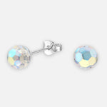 Aro Esfera Cristal Hecho con Swarovski® Tornasol 6 mm